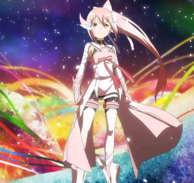 Girl pink outfit colorful background free wallpaper for tablet - medium preview image