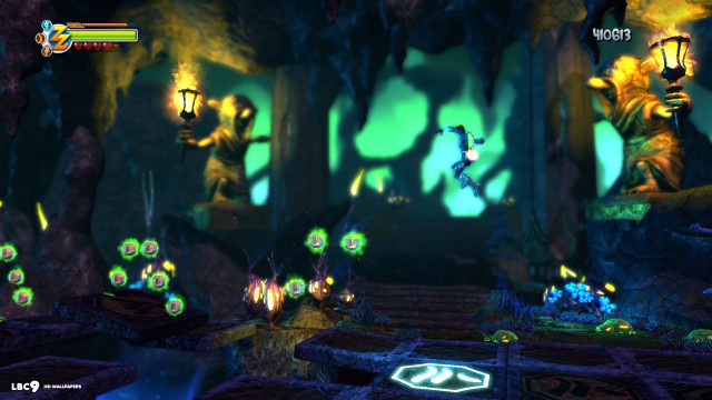 Green yellow blue yellow green #2 free wallpaper for desktop - medium preview image