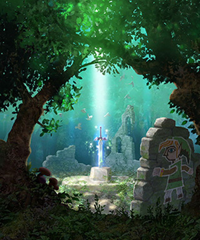 Cartoon forest person light shining free wallpaper for mobile - medium preview image