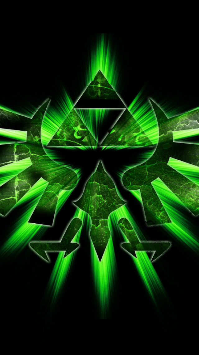 Green abstract background arrows triangles free wallpaper for mobile - medium preview image