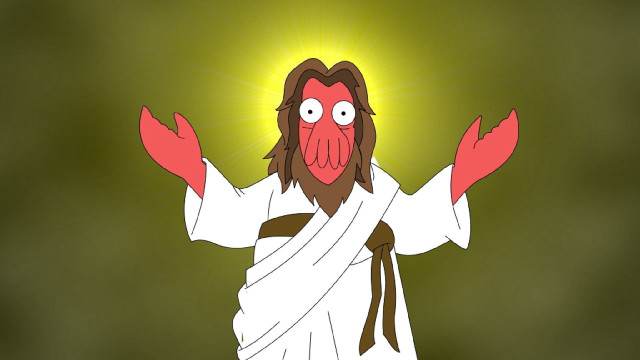Cartoon jesus arms outstretched eyes free wallpaper for desktop - medium preview image