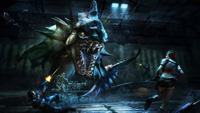 Woman monster dark room fire free wallpaper for desktop - medium preview image