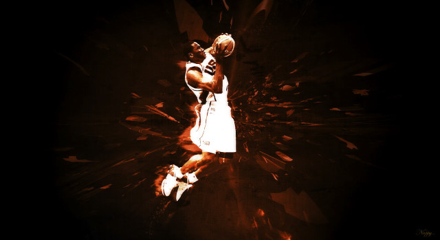 Basketball player air ball hand free wallpaper for desktop - medium preview image