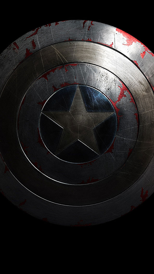 Captain america shield star red #2 free wallpaper for mobile - medium preview image