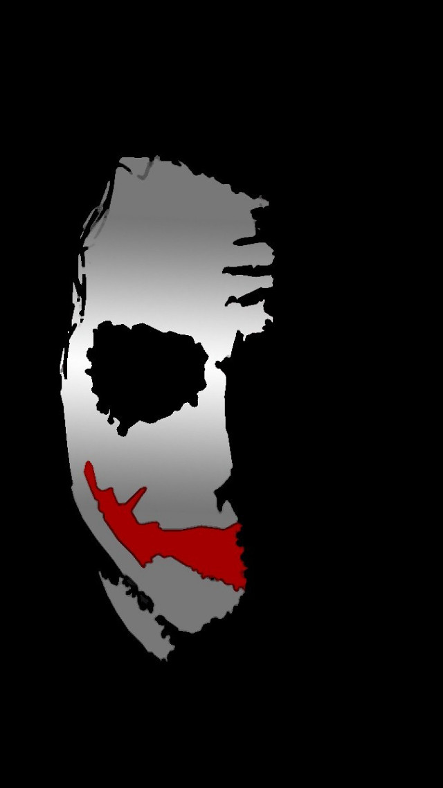 Mask red nose black background free wallpaper for mobile - medium preview image