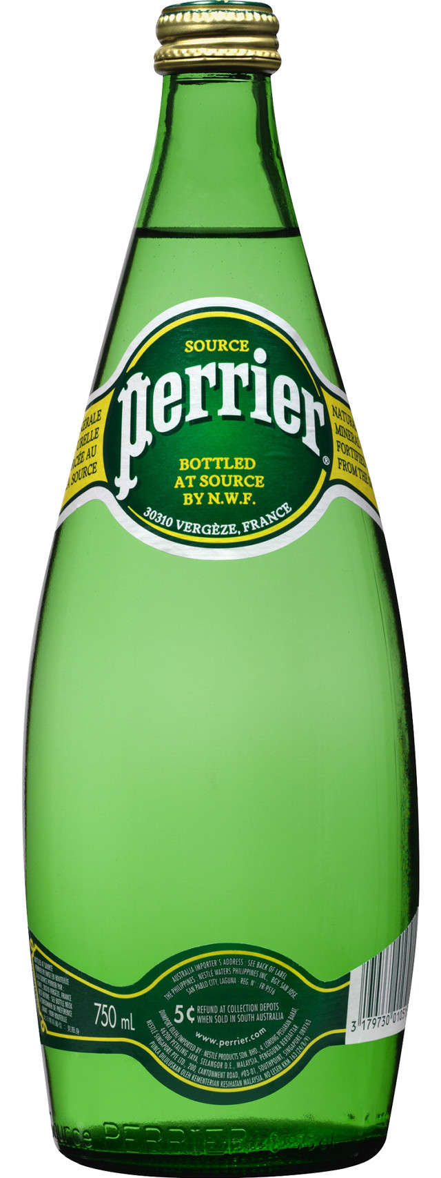 Perrier bottle sparkling water gold free wallpaper for mobile - medium preview image