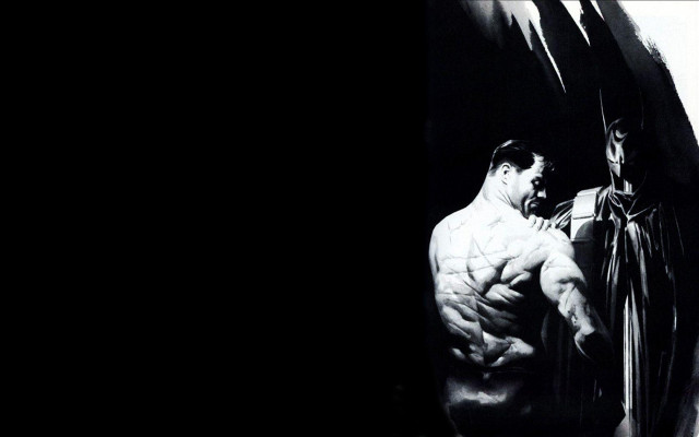 Man batman cave another man free wallpaper for desktop - medium preview image