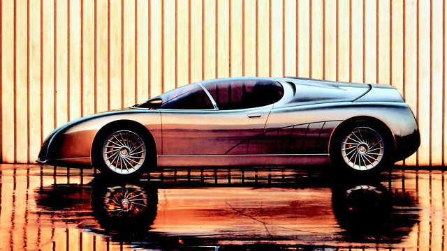 Car parked building reflection water free wallpaper for desktop - medium preview image