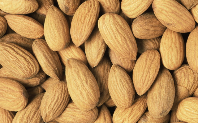 Almonds brown border 3d render free wallpaper for desktop - medium preview image