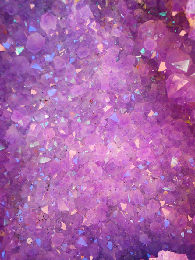 Purple background small crystals blue free wallpaper for mobile - medium preview image