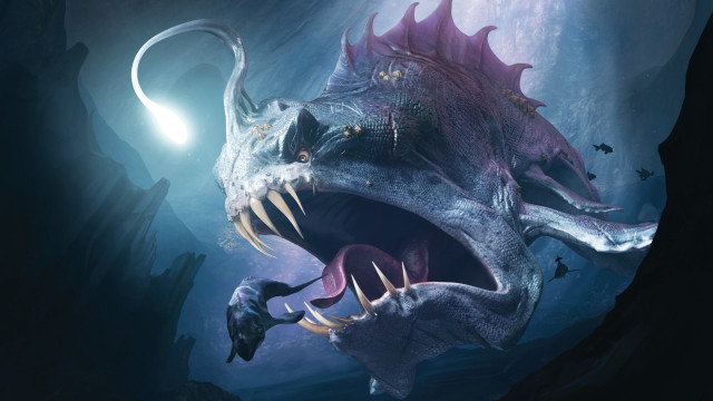 Large dinosaur mouth open cave free wallpaper for desktop - medium preview image