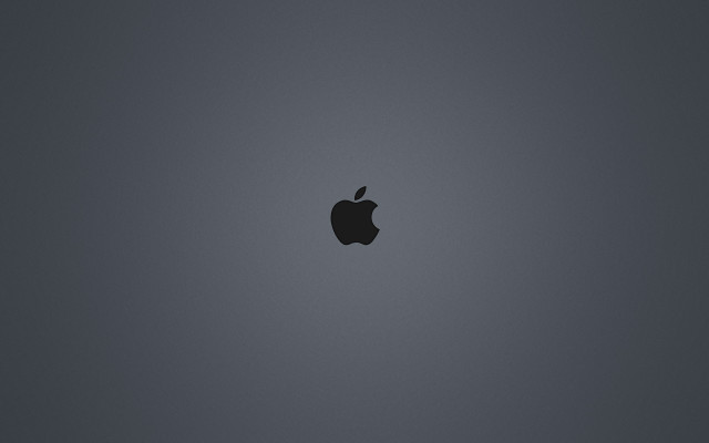 Apple logo gray black background #2 free wallpaper for desktop - medium preview image