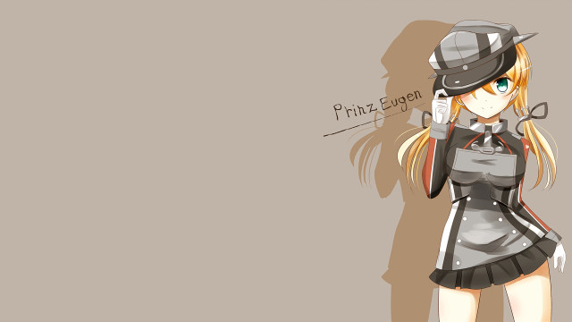 Girl uniform cellphone gun hat free wallpaper for desktop - medium preview image