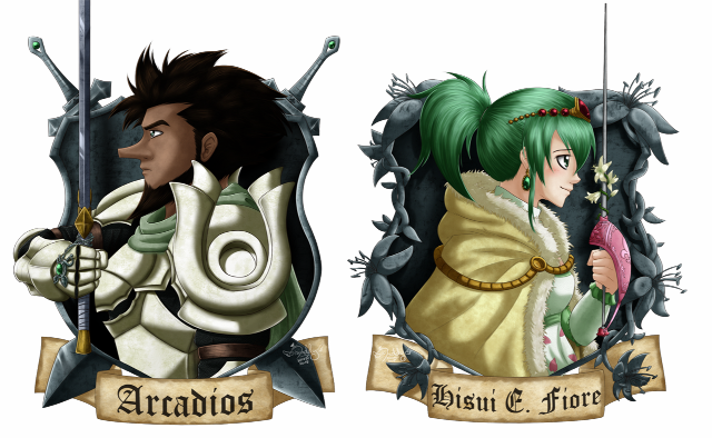 Cartoon characters swords armor back free wallpaper for desktop - medium preview image