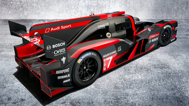 Red black race car above free wallpaper for desktop - medium preview image