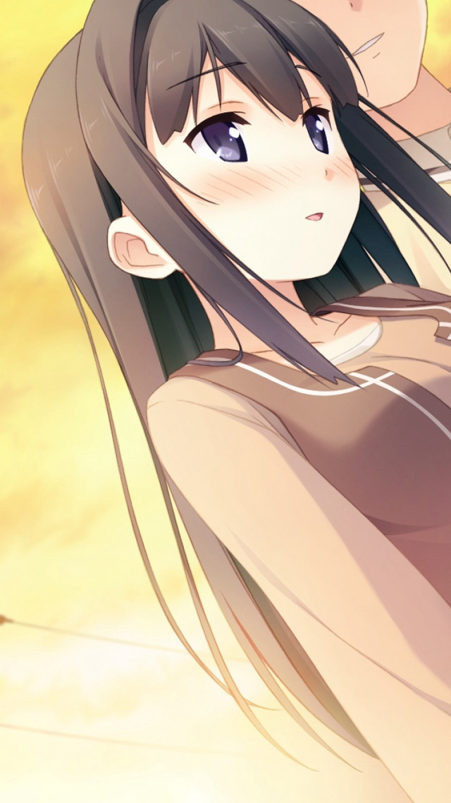 Woman long hair man hat free wallpaper for mobile - medium preview image