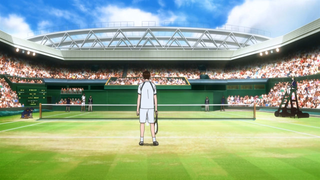 Tennis player court crowd sunny free wallpaper for desktop - medium preview image