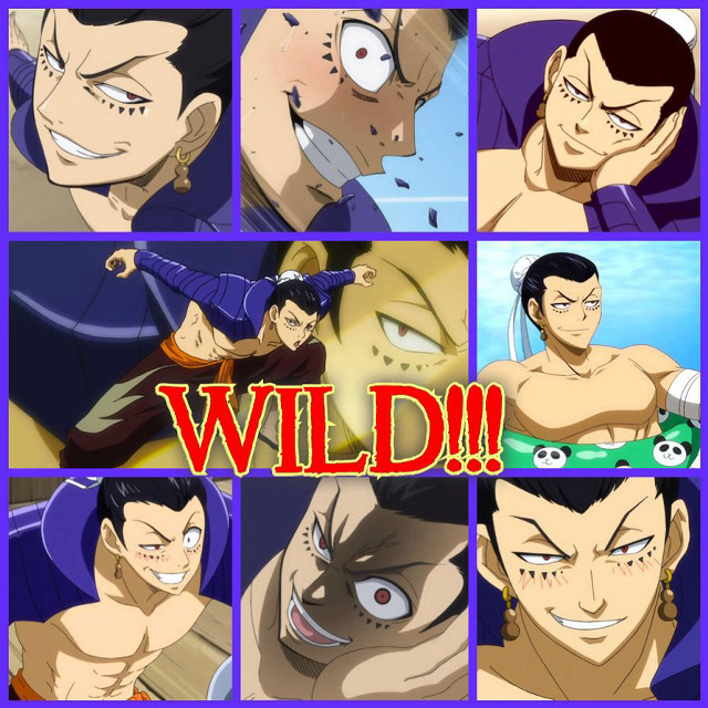 Anime collage wild characters man free wallpaper for tablet - medium preview image