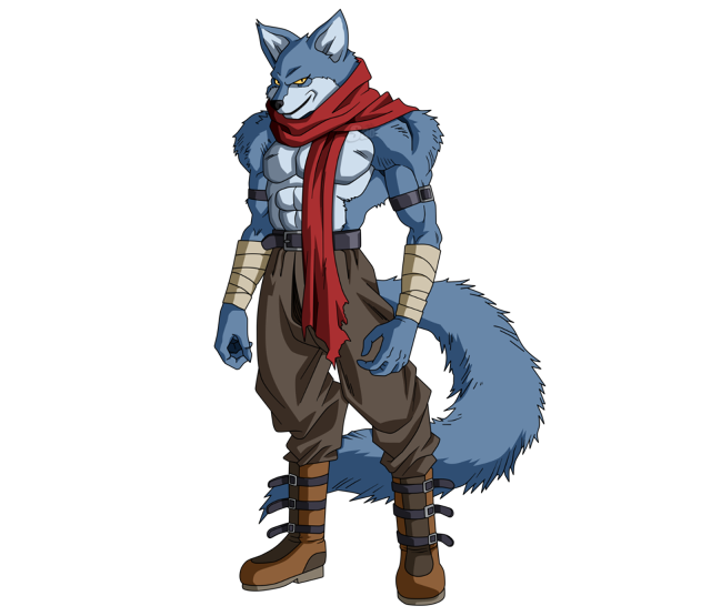 Cartoon character red scarf blue free wallpaper for desktop - medium preview image