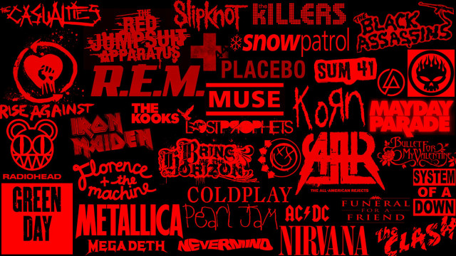 Red black stickers black background free wallpaper for desktop - medium preview image