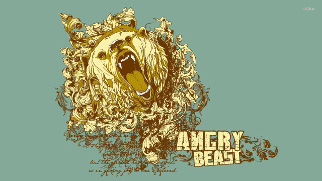 Bear mouth open angry beat free wallpaper for desktop - medium preview image