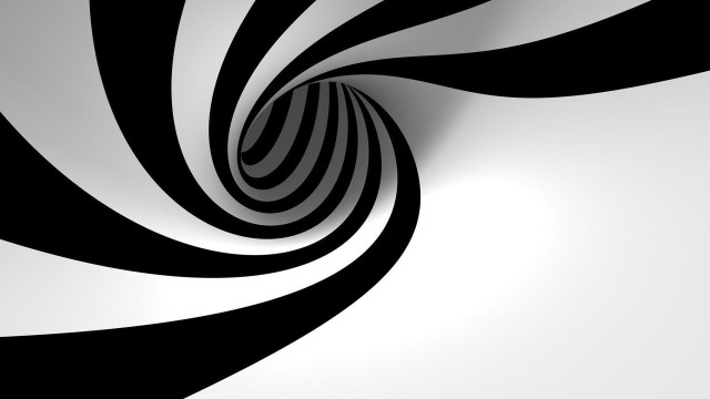 Black white spiral design background #2 free wallpaper for desktop - medium preview image