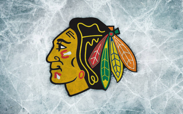 Chicago black hawks logo hockey free wallpaper for desktop - medium preview image