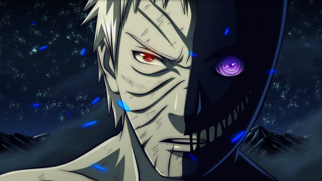 Creepy man red eyes purple free wallpaper for desktop - medium preview image