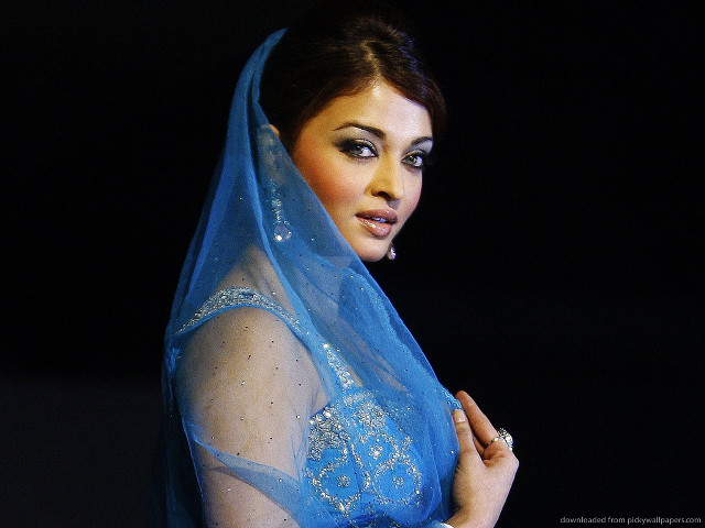 Woman blue veil dress posing free wallpaper for desktop - medium preview image