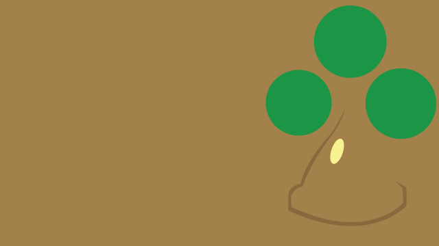 Green tree three leaves brown free wallpaper for desktop - medium preview image