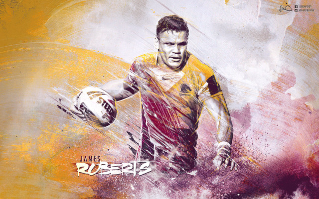 Rugby player yellow background red free wallpaper for desktop - medium preview image