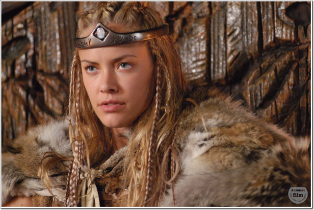 Woman long hair helmet fur free wallpaper for desktop - medium preview image