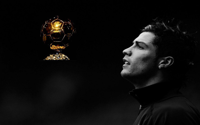 Man soccer ball golden trophy free wallpaper for desktop - medium preview image