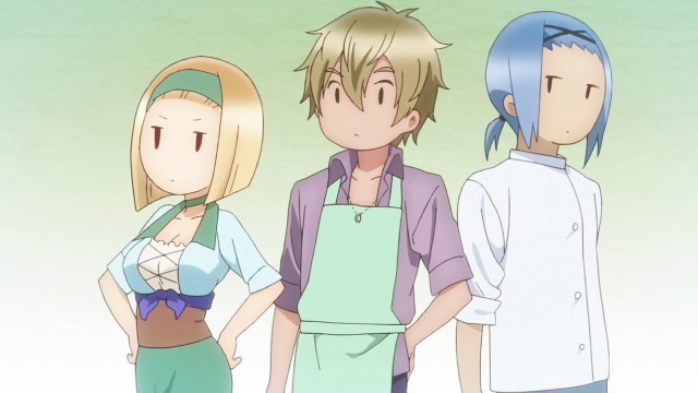 Three anime characters renaissance cel free wallpaper for desktop - medium preview image