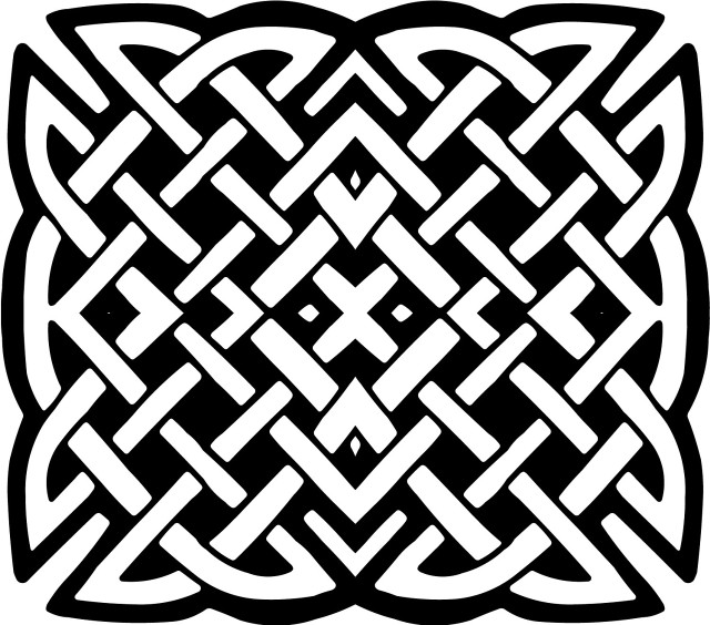 Celtic design square shape center free wallpaper for tablet - medium preview image