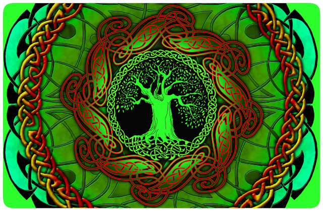 Tree of life psychedelic celtic free wallpaper for desktop - medium preview image