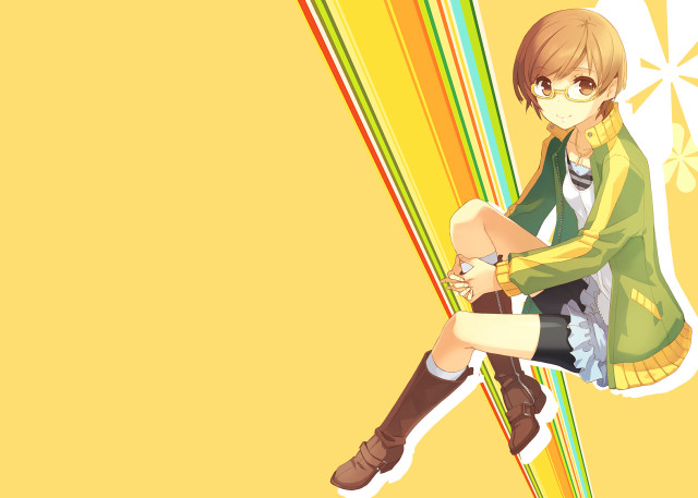 Person yellow background green jacket free wallpaper for desktop - medium preview image