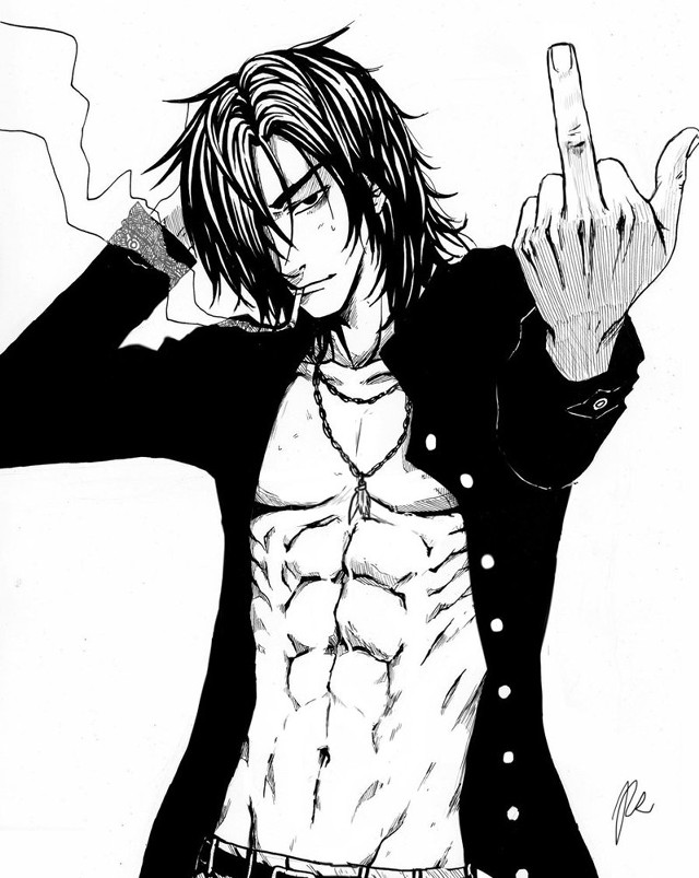 Man peace sign shirt drawing free wallpaper for mobile - medium preview image