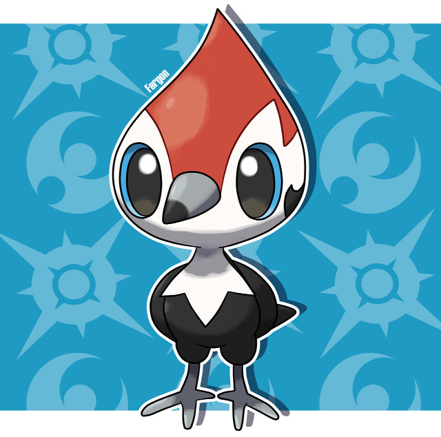 Cartoon bird red white face free wallpaper for tablet - medium preview image
