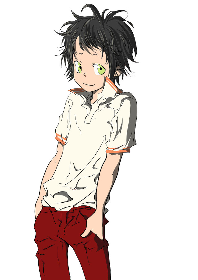 Black haired green eyed girl free wallpaper for mobile - medium preview image