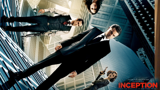 Inception movie poster men suits free wallpaper for desktop - medium preview image