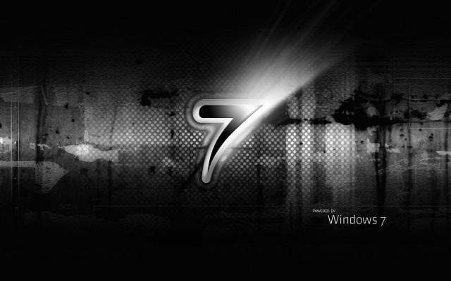 Black white seven logo wall free wallpaper for desktop - medium preview image