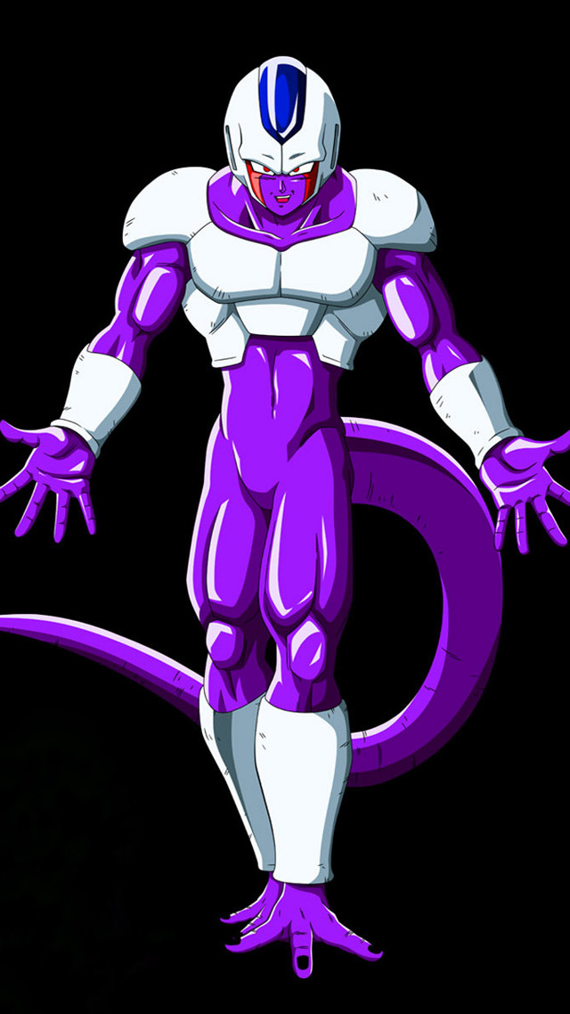 Purple armor hero fullbody cartoon free wallpaper for mobile - medium preview image