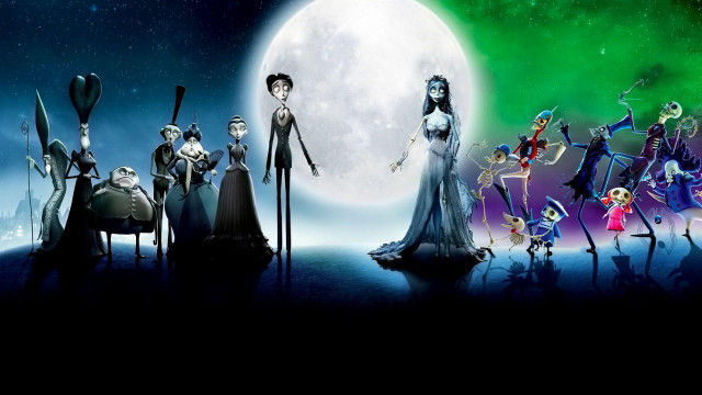 Cartoon characters full moon night free wallpaper for desktop - medium preview image