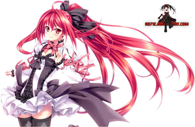 Pink haired girl gothic anime free wallpaper for desktop - medium preview image