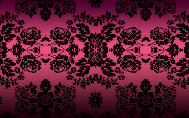 Black pink floral wallpaper design #2 free wallpaper for desktop - medium preview image
