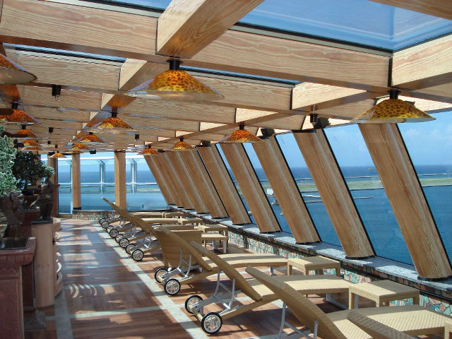 Benches skylight window glass wood free wallpaper for desktop - medium preview image