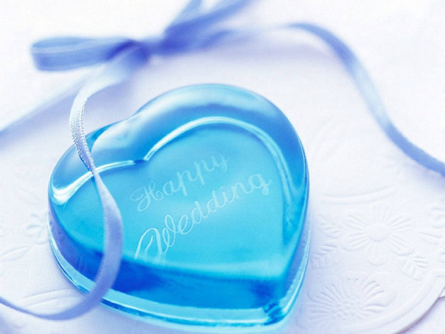 Blue heart glass box happy #2 free wallpaper for desktop - medium preview image