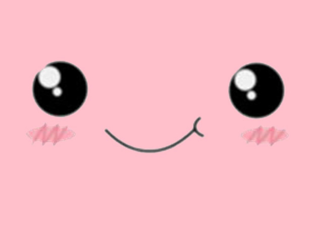 Pink background face drawing two free wallpaper for desktop - medium preview image