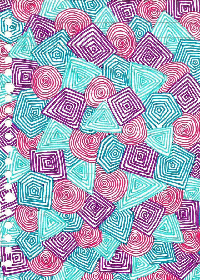 Colorful pattern shapes colors design free wallpaper for mobile - medium preview image